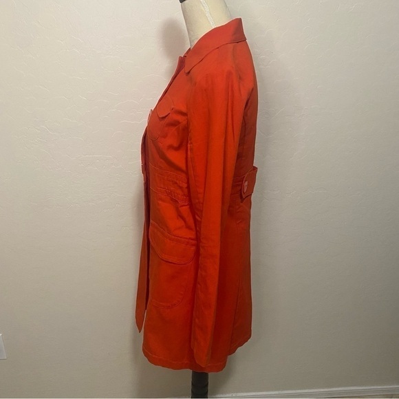 Tara Jarmon for Target red orange mod trench coat Size M - Picture 4 of 10